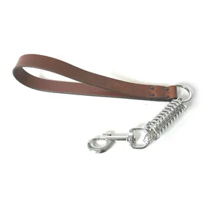 Comparateur de prix : Martin Sellier - Laisse avec Amortisseur Marron pour Chien - 25/50cm