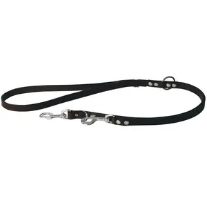 MARTIN SELLIER Laisse dressage 3p 18mm cuir vachette pas cher