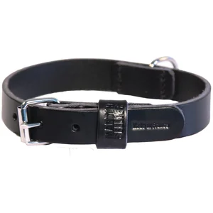 MARTIN SELLIER Collier pour chien bords ronds noir 45cm pas cher