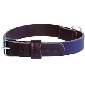 Martin Sellier - Collier en cuir marron Martin Sellier 45 cm pas cher