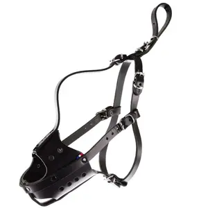 Muselière pour chien policière Martin Sellier Noir Taille 5 3007069 pas cher