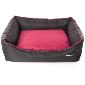 Comparateur de prix : MARTIN SELLIER Panier pour chien Domino waterproof - Polyester - Cerise - 55x40x23cm