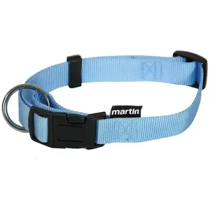 MARTIN Collier réglable - Nylon - 25-45-65 bleu bleu pastel pas cher