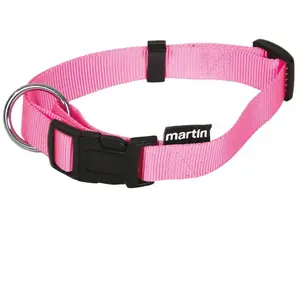 MARTIN Collier réglable - Nylon - 25-45-65 rose rose pastel pas cher