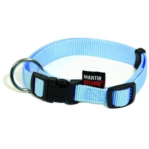 Comparateur de prix : Collier Nylon Réglable 16-30/45 Bleu - Martin Sellier