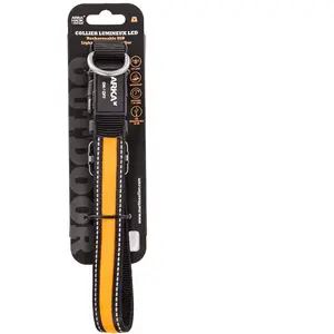 ARKA HAOK Col lumineux orange 2.5x36-51cm usb nyl pas cher