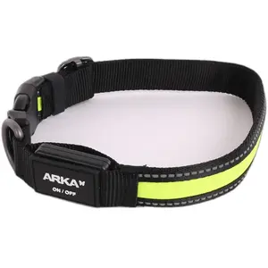 Comparateur de prix : ARKA HAOK Collier chien avec led lumineux couleur jaune