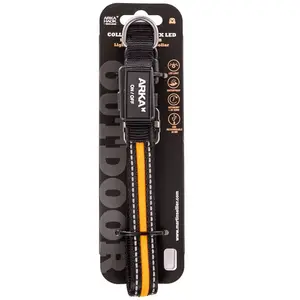 Comparateur de prix : ARKA HAOK Col lumineux orange 1.9x35-40cm usb nyl