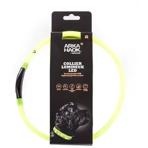 Comparateur de prix : ARKA HAOK Col tube plate led jaune 2.5x65cm