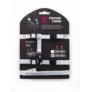 Set harnais et laisse pour chat Martin Sellier Gris TU 3004317 pas cher