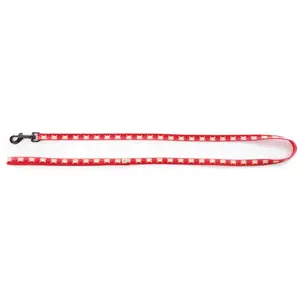 MARTIN Laisse moustache nyl 10-100cm rouge-rose pas cher