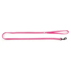 Laisse pour chien nylon Martin Sellier Safety Rose 10/120 cm 3004298 pas cher
