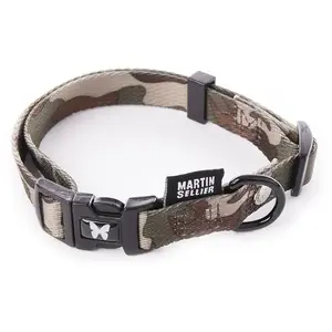 Martin Sellier Collier Camouflage marron pour chien - 2x40/55 cm pas cher