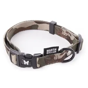 Martin Sellier Collier Camouflage marron pour chien - 1,5x30/45 cm pas cher