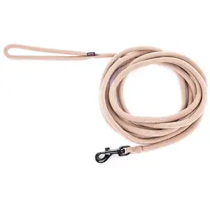 Comparateur de prix : MARTIN SELLIER Laisse longe nylon ronde - Beige - 13mmx5m