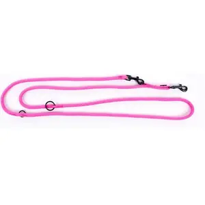 Laisse pour chien multi-position nylon Martin Sellier Rose 9 mm 300591... pas cher