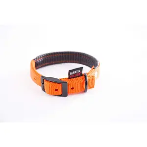MARTIN SELLIER Collier droit confort largeur 25cm et longueur 65cm orange pas cher