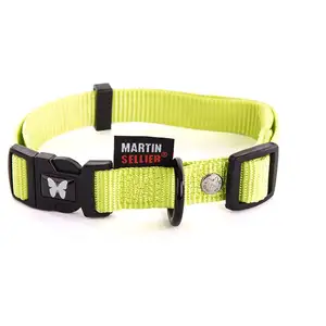 Collier Nylon Réglable 25-45/65 Vert - Martin Sellier pas cher