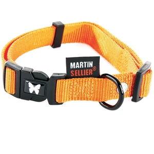 Collier nylon réglable pour chien Martin Sellier 20-40/55 Orange M 300... pas cher