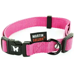Comparateur de prix : Collier réglable nylon pour chien Martin Sellier 20-40/55 Rose M 3006125
