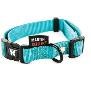 MARTIN Collier pour chien réglable en nylon turquoise 152kg pas cher