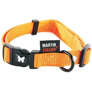 Martin Sellier - Collier Réglable en Nylon de 16-30/45 pour Chien - Or... pas cher