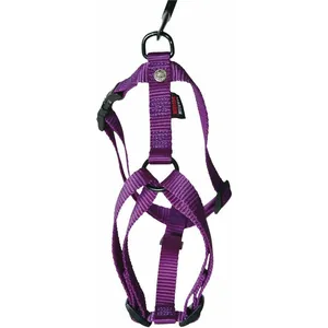 Martin Sellier - Harnais confort en nylon mauve Martin Sellier pas cher