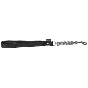 Martin Sellier Laisse amortisseur nylon 50cm noire pas cher