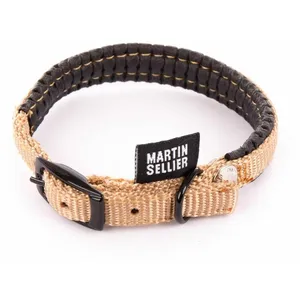 Martin Sellier Collier Droit Confort 10mm x 30cm Beige pas cher