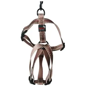Martin-Sellier - Harnais pour chien - nylon réfléchissant - Reflex marron (50/70cm x 20mm) pas cher