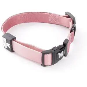 Collier pour chien nylon réglable Martin Sellier XS Rose 10x25/30 cm 3... pas cher