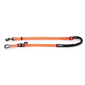 MARTIN SELLIER Longe cani-cross 20mm/1m30-2m20 orange fluo