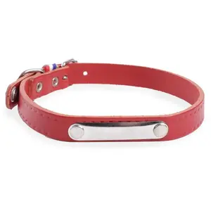 MARTIN SELLIER Collier pour chien riveté 22mmx55cm rouge pas cher