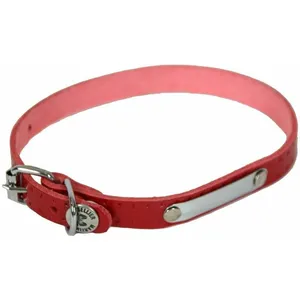 Comparateur de prix : Martin Sellier - Collier rive 20/50 rouge cuir vachette