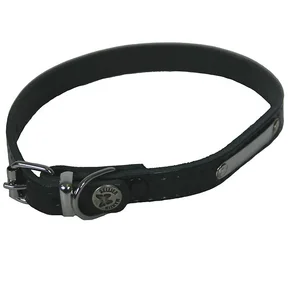 Martin Sellier - Collier rive 10/30 noir cuir vachette pas cher