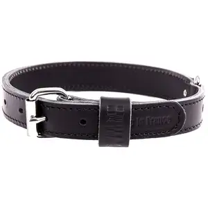 Comparateur de prix : Collier. dble ep. 20-45 noir cuir vachette