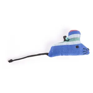 Jouet peluche pour chat souris Martin Sellier Bleu TU 3009988 pas cher