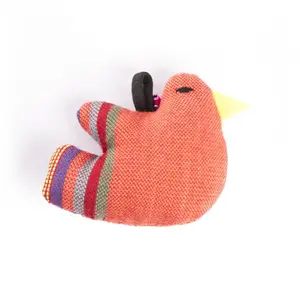 Jouet peluche pour chat oiseau Martin Sellier Orange TU 3009990 pas cher