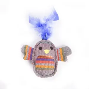 Jouet peluche pour chat poussin Martin Sellier Bleu TU 3009975 pas cher