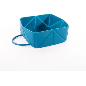 Gamelle pour chien pliable Martin Sellier Bleu 590 ml 3010501 pas cher