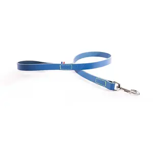 Comparateur de prix : Laisse pour chien en cuir bicolore Martin Sellier 499 Bleu 14/100 cm 3...