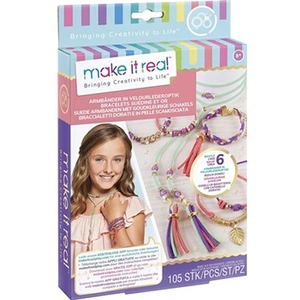 Comparateur de prix : Création perle et bijou Lansay Make It Real Bracelets Suédine et Or