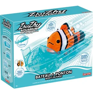 Univers miniature Lansay 51002 - Zhu Zhu Aquarium : Bateau + Ponton pas cher