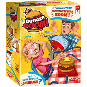 Burger Boom - LANSAY - Gonfle le ventre - Qui fera BOOM ? - Dès 5 ans pas cher