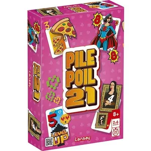 Pile Poil 21 Jeu de cartas Lansay Familial Rapide 2-4 Joueurs pas cher