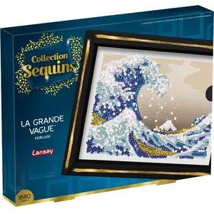 Comparateur de prix : Lansay Kit Loisir créatif - Collection Sequins - La Grande Vague - Hokusai - Dès 14 ans