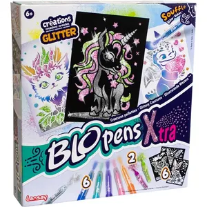Comparateur de prix : Blopens - LANSAY - Créatures pailletées - 6 pochoirs - Dès 6 ans
