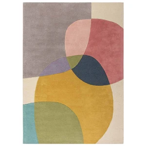 Novatrend Tapis de salon en laine multicolore 120x170 cm