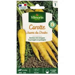 VILMORIN Sachet graines Carotte Jaune Obtuse du Doubs