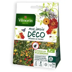 VILMORIN Sachet graines Mélange de fleurs - Eloigne les Pucerons 7m2